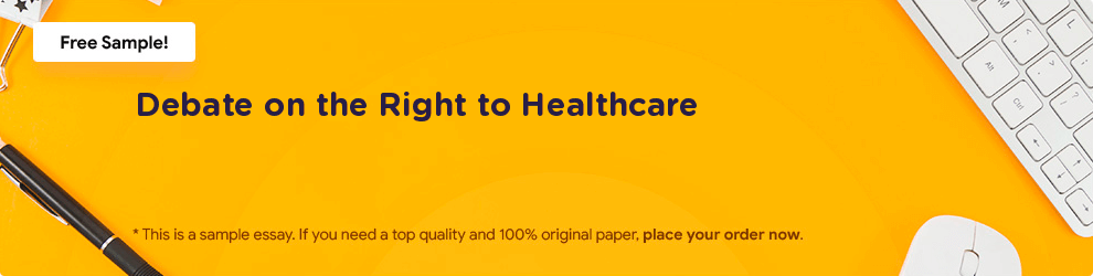Free «Debate on the Right to Healthcare» Essay Sample