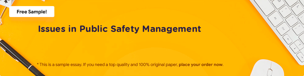 Free «Issues in Public Safety Management» Essay Sample