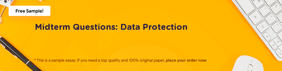 Free «Midterm Questions: Data Protection» Essay Sample