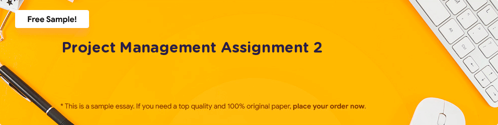 Free «Project Management Assignment 2» Essay Sample