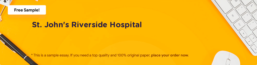 Free «St. John's Riverside Hospital» Essay Sample