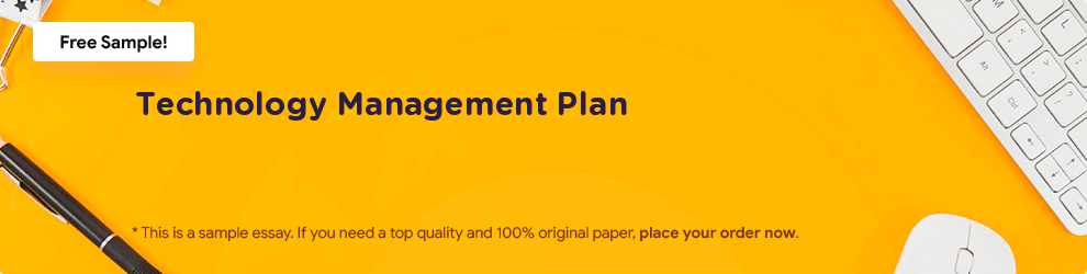 Free «Technology Management Plan» Essay Sample