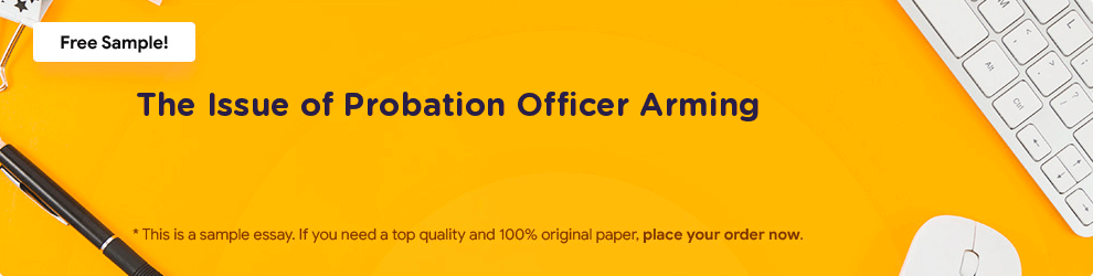 Free «The Issue of Probation Officer Arming» Essay Sample