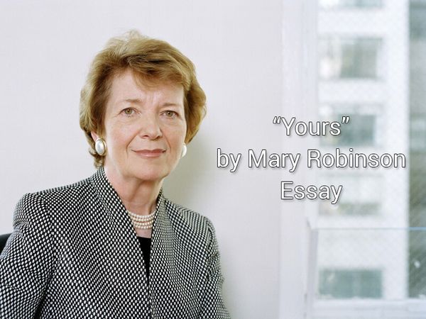 “Yours” by Mary Robinson Essay